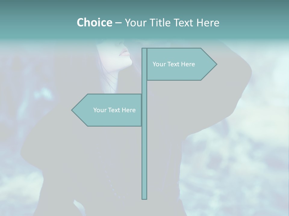 Eyeshadow Portrait Beautiful PowerPoint Template