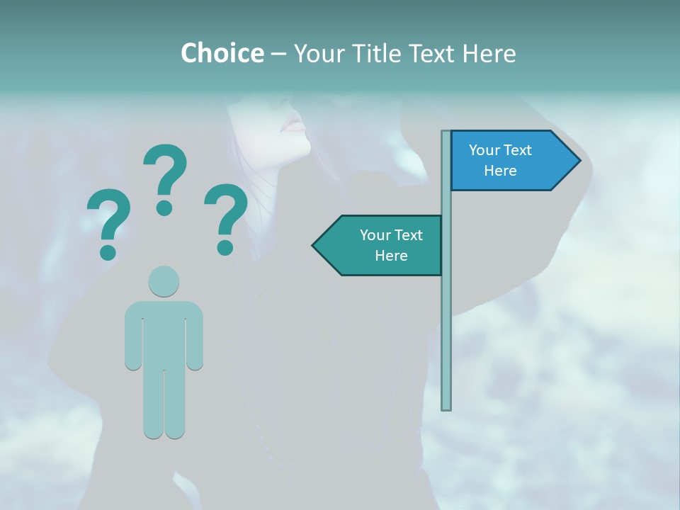 Eyeshadow Portrait Beautiful PowerPoint Template