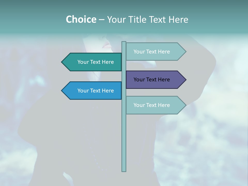 Eyeshadow Portrait Beautiful PowerPoint Template