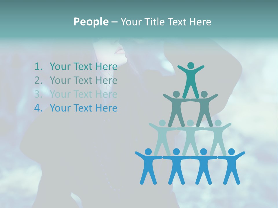 Eyeshadow Portrait Beautiful PowerPoint Template