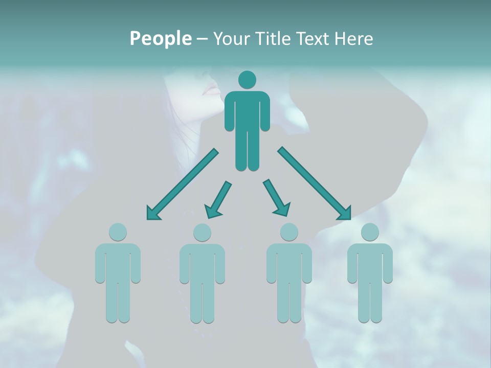 Eyeshadow Portrait Beautiful PowerPoint Template