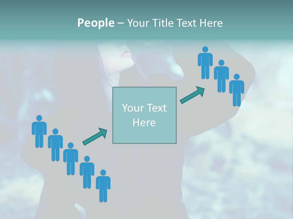 Eyeshadow Portrait Beautiful PowerPoint Template