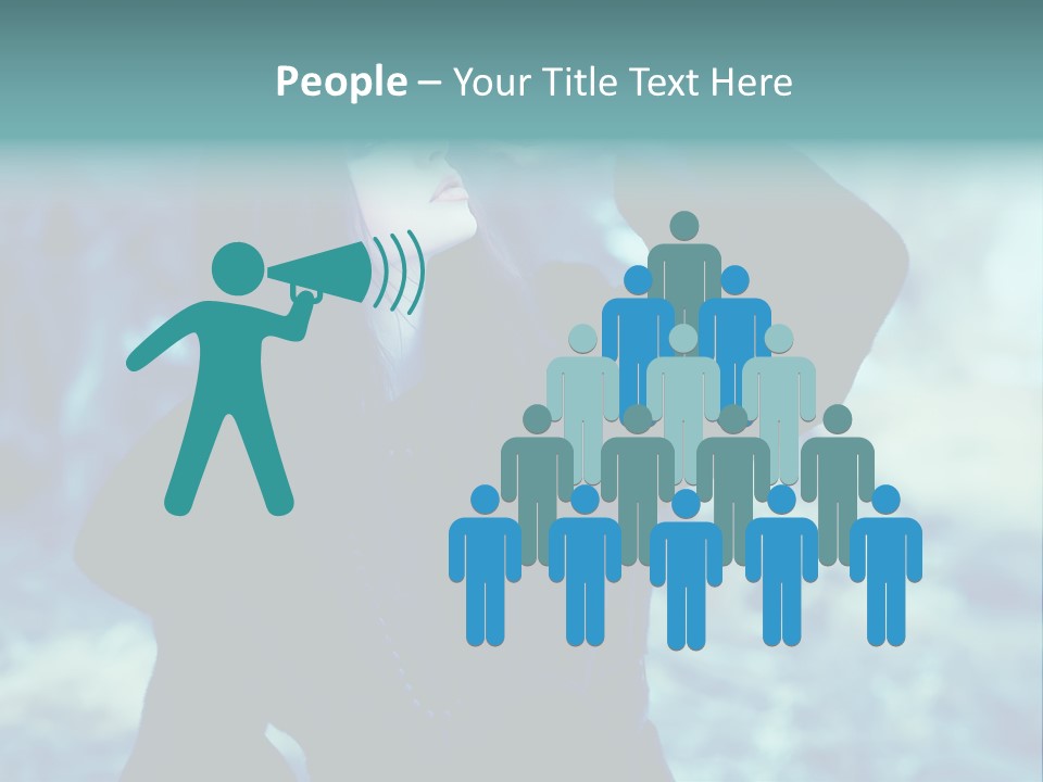 Eyeshadow Portrait Beautiful PowerPoint Template