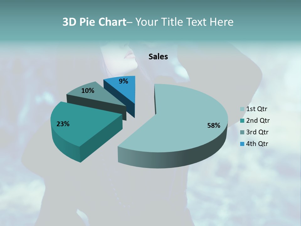 Eyeshadow Portrait Beautiful PowerPoint Template