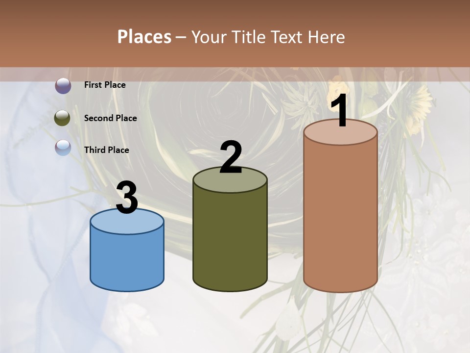 Orchid Yellow Closeup PowerPoint Template