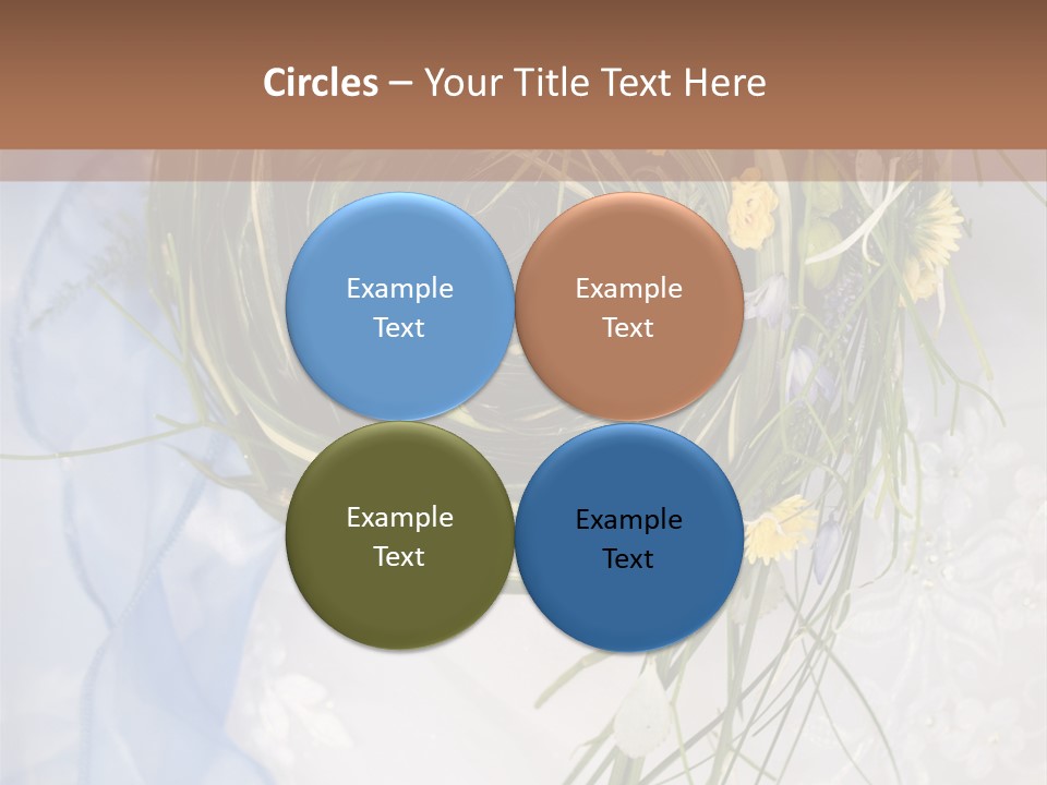 Orchid Yellow Closeup PowerPoint Template