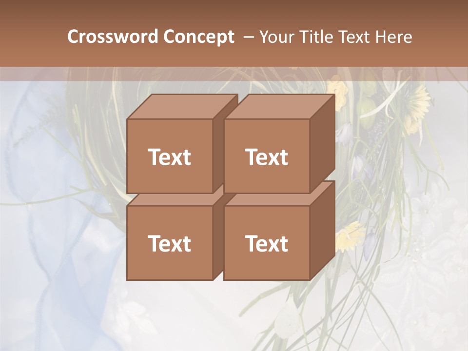 Orchid Yellow Closeup PowerPoint Template