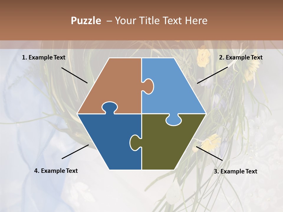 Orchid Yellow Closeup PowerPoint Template