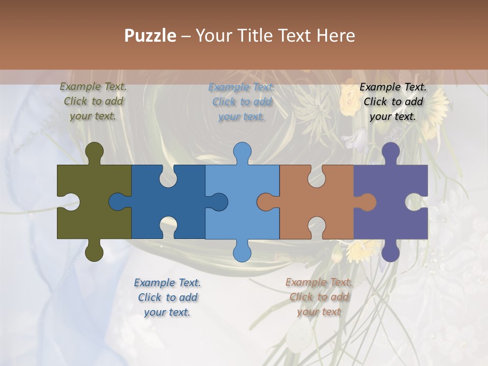 Orchid Yellow Closeup PowerPoint Template