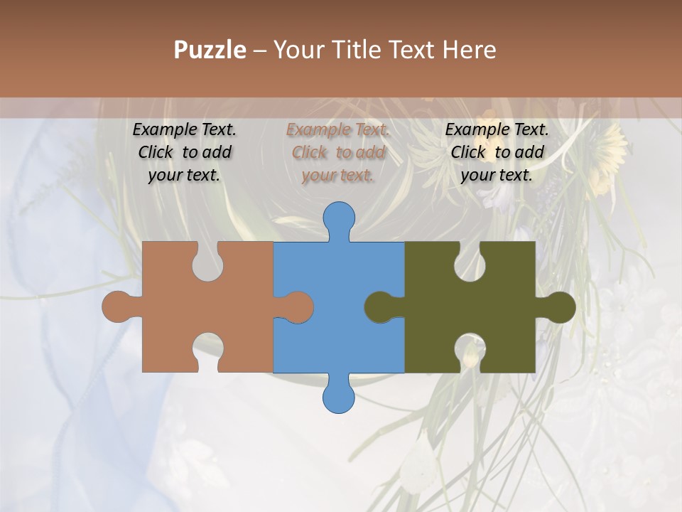 Orchid Yellow Closeup PowerPoint Template