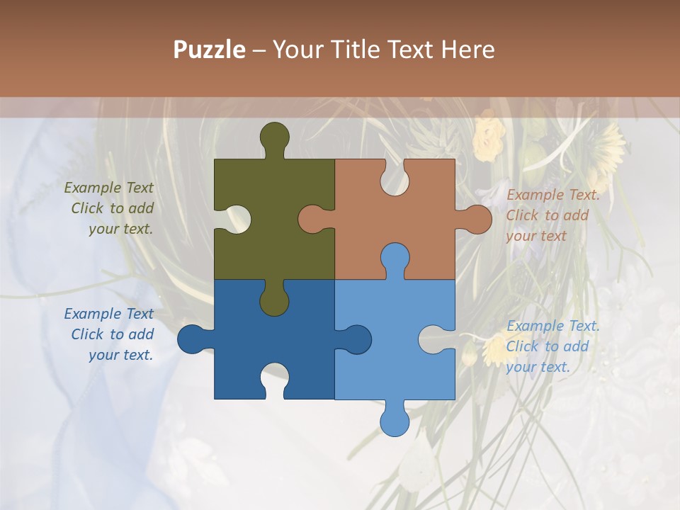 Orchid Yellow Closeup PowerPoint Template