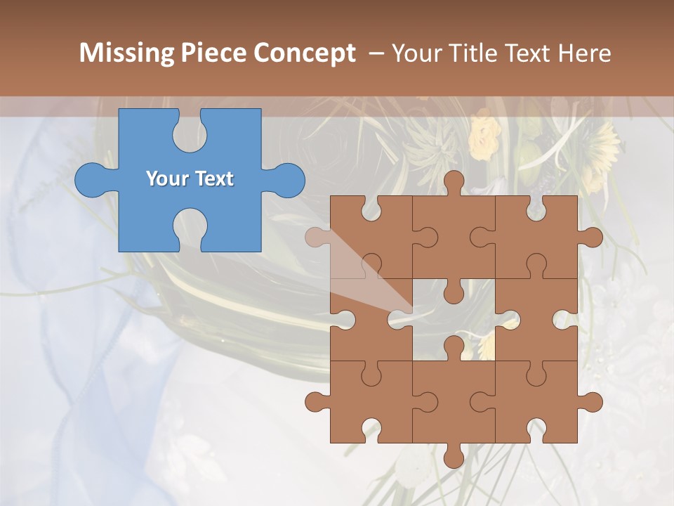 Orchid Yellow Closeup PowerPoint Template