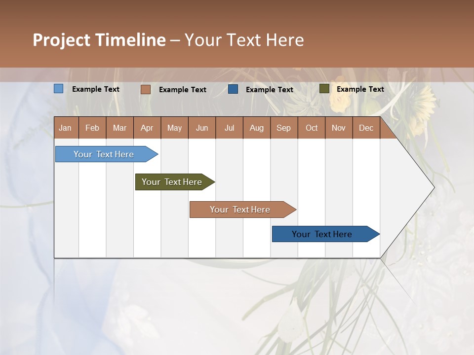 Orchid Yellow Closeup PowerPoint Template