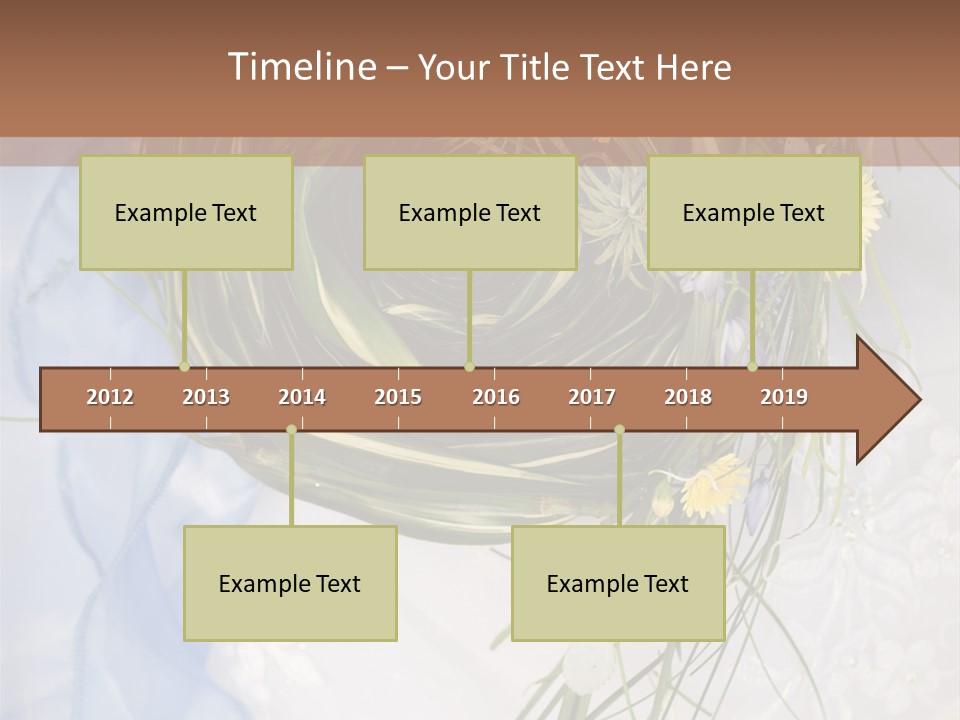 Orchid Yellow Closeup PowerPoint Template