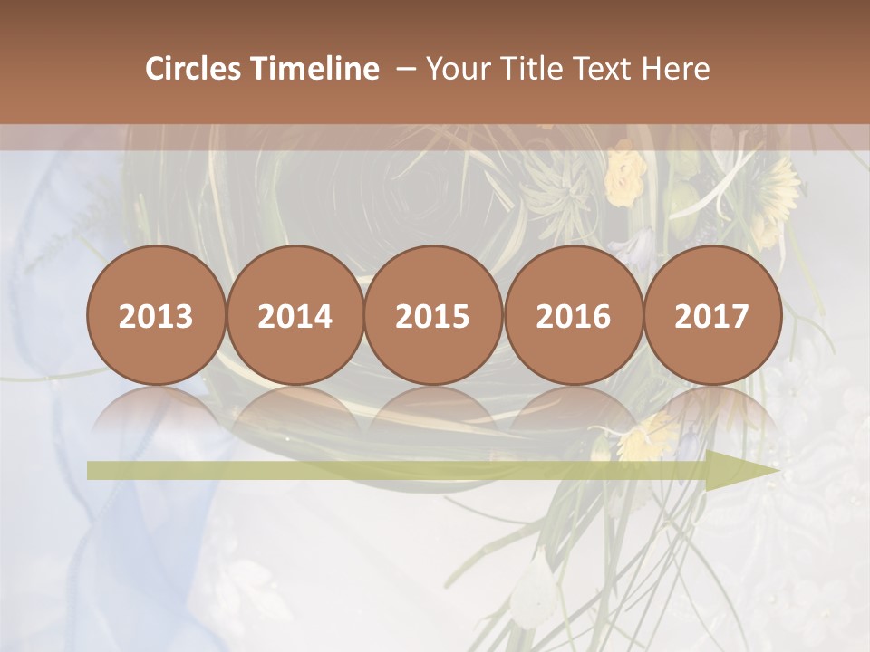 Orchid Yellow Closeup PowerPoint Template