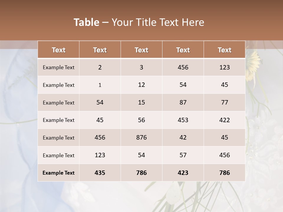 Orchid Yellow Closeup PowerPoint Template