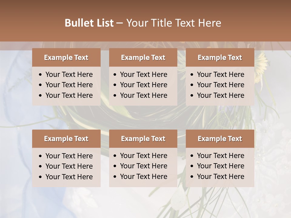 Orchid Yellow Closeup PowerPoint Template