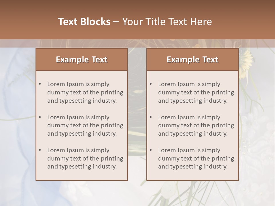 Orchid Yellow Closeup PowerPoint Template