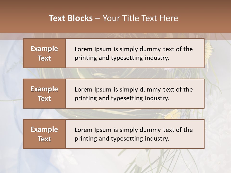 Orchid Yellow Closeup PowerPoint Template