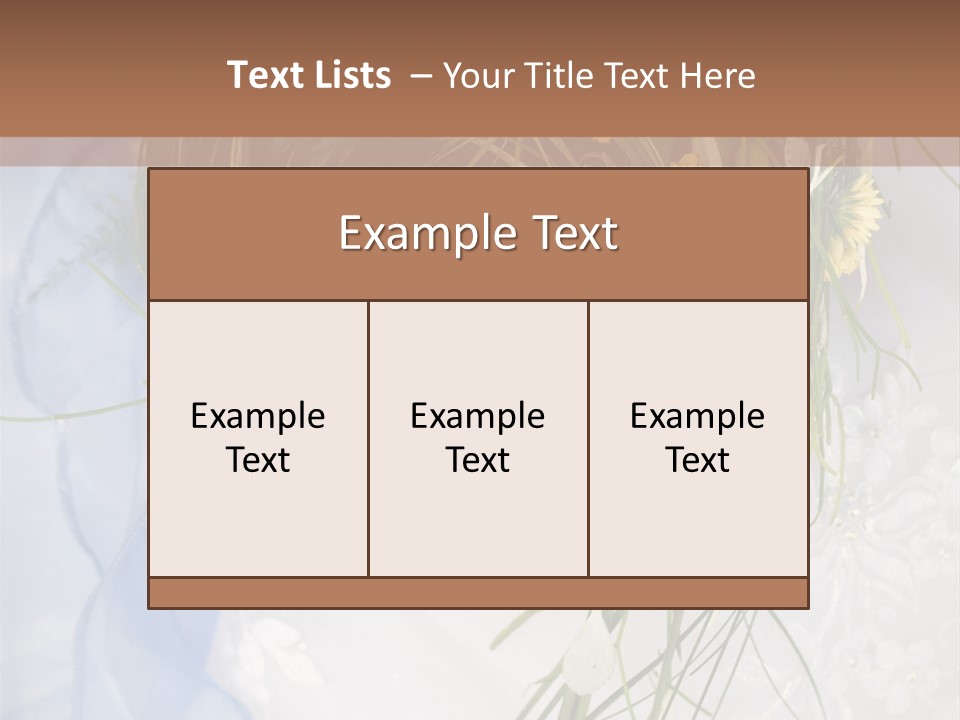 Orchid Yellow Closeup PowerPoint Template
