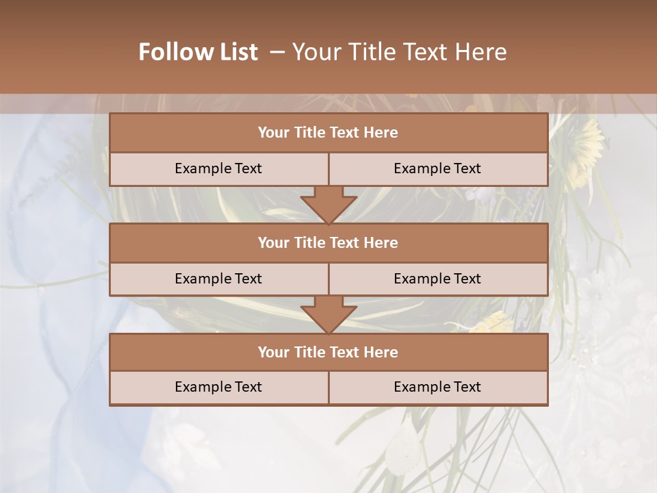 Orchid Yellow Closeup PowerPoint Template