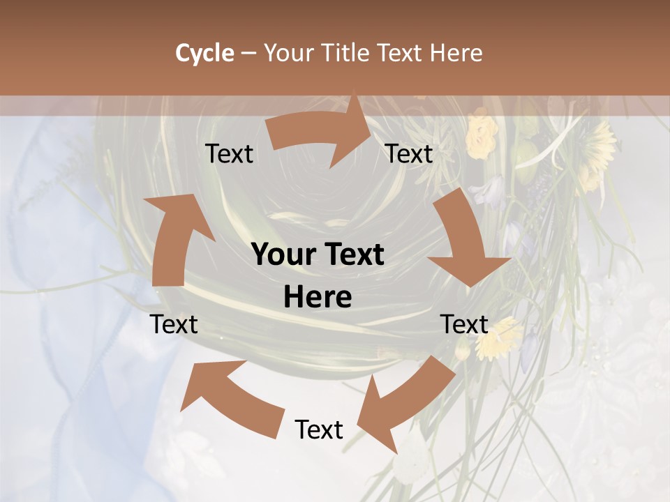 Orchid Yellow Closeup PowerPoint Template