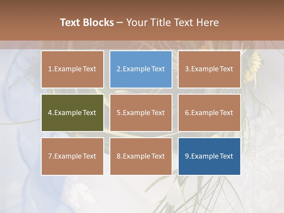 Orchid Yellow Closeup PowerPoint Template