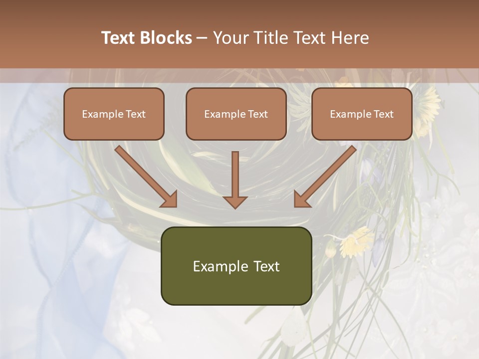 Orchid Yellow Closeup PowerPoint Template