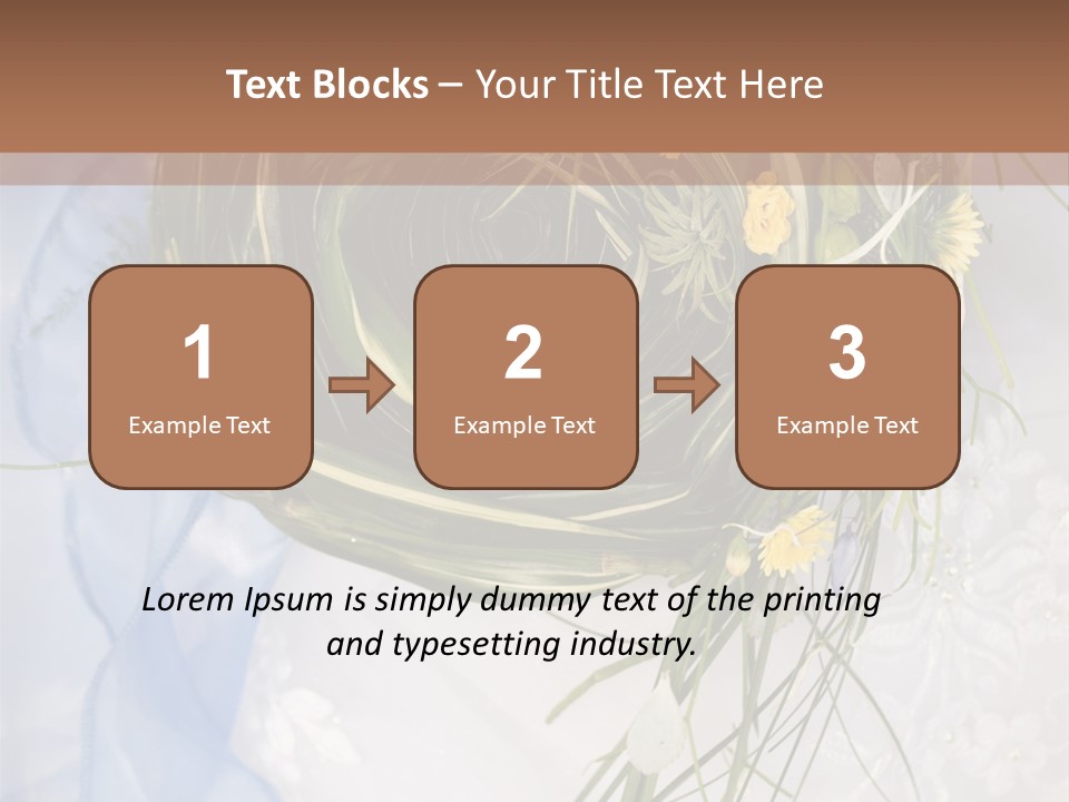 Orchid Yellow Closeup PowerPoint Template