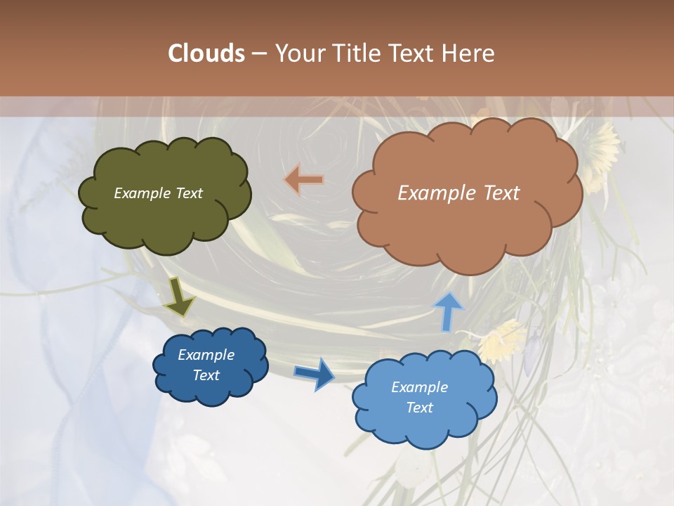 Orchid Yellow Closeup PowerPoint Template