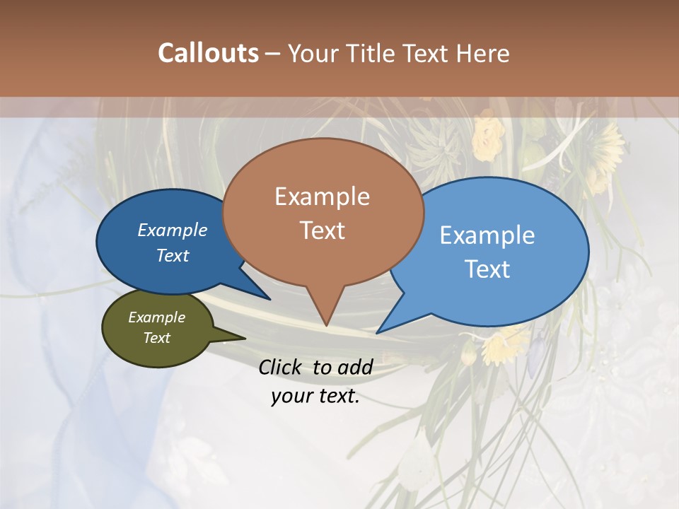 Orchid Yellow Closeup PowerPoint Template