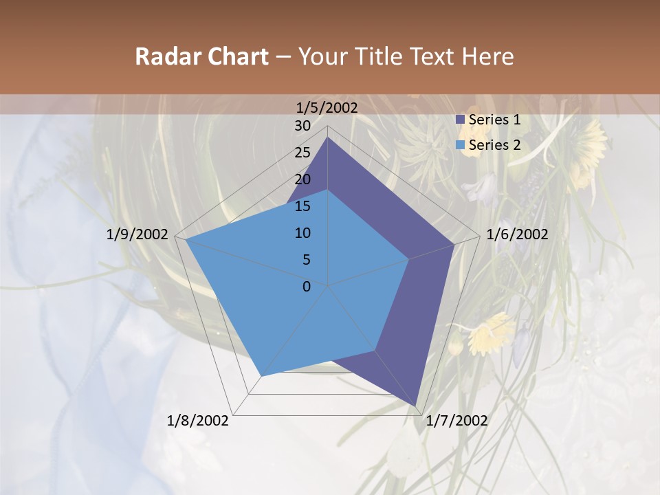Orchid Yellow Closeup PowerPoint Template