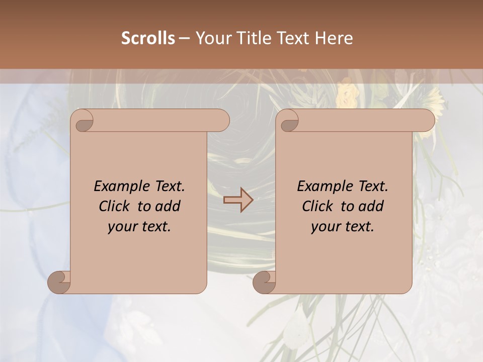 Orchid Yellow Closeup PowerPoint Template