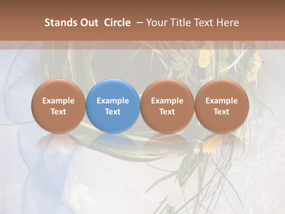 Orchid Yellow Closeup PowerPoint Template