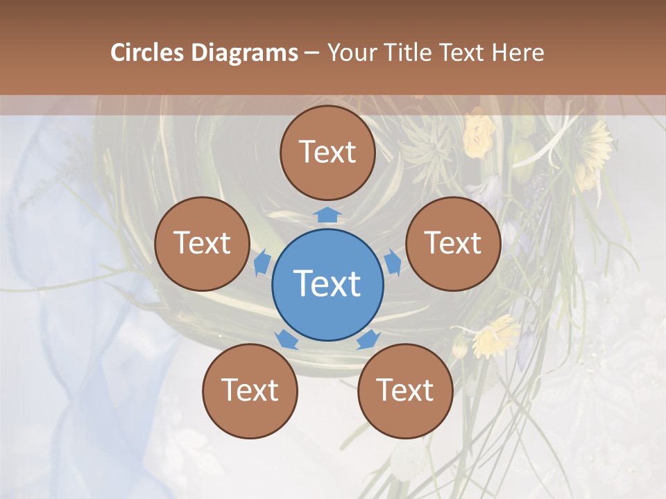 Orchid Yellow Closeup PowerPoint Template