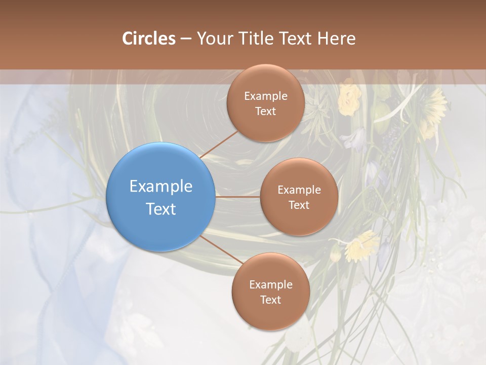 Orchid Yellow Closeup PowerPoint Template