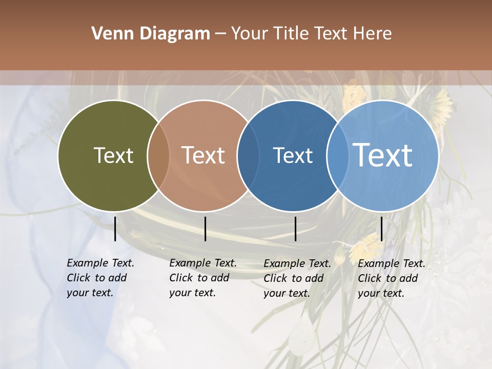 Orchid Yellow Closeup PowerPoint Template