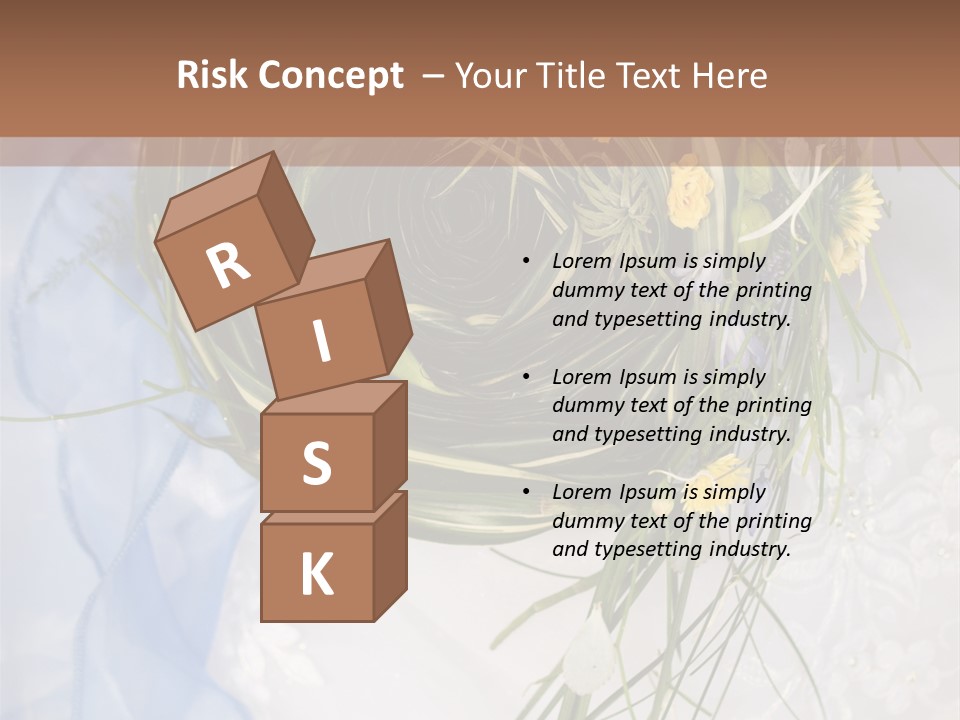 Orchid Yellow Closeup PowerPoint Template