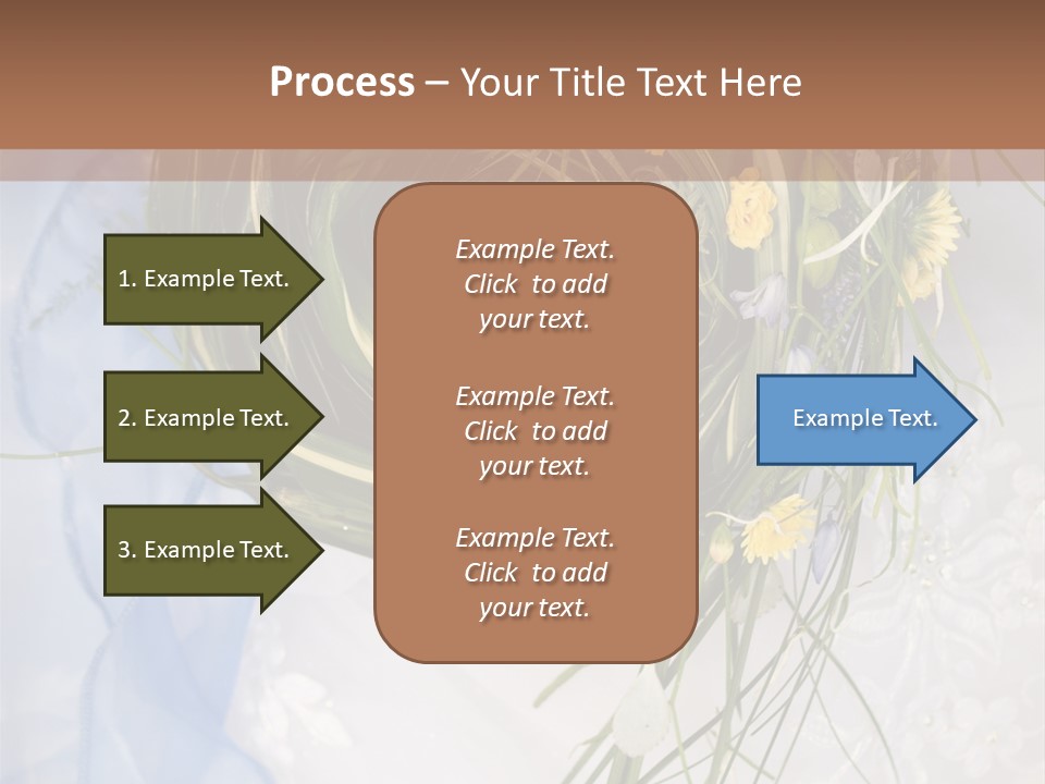 Orchid Yellow Closeup PowerPoint Template
