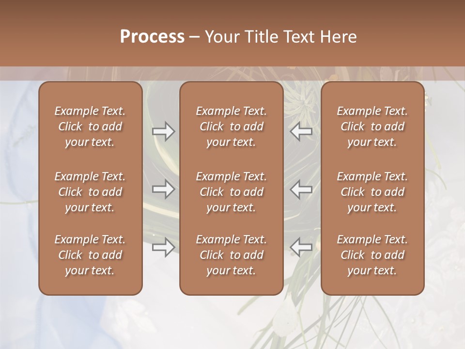 Orchid Yellow Closeup PowerPoint Template