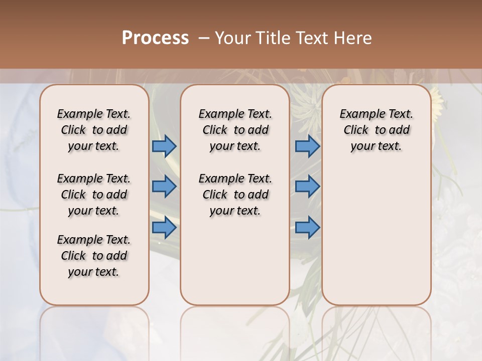 Orchid Yellow Closeup PowerPoint Template