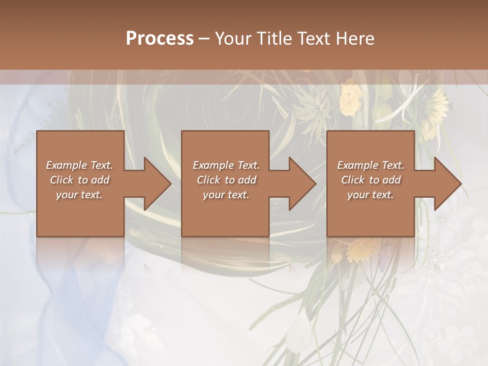 Orchid Yellow Closeup PowerPoint Template