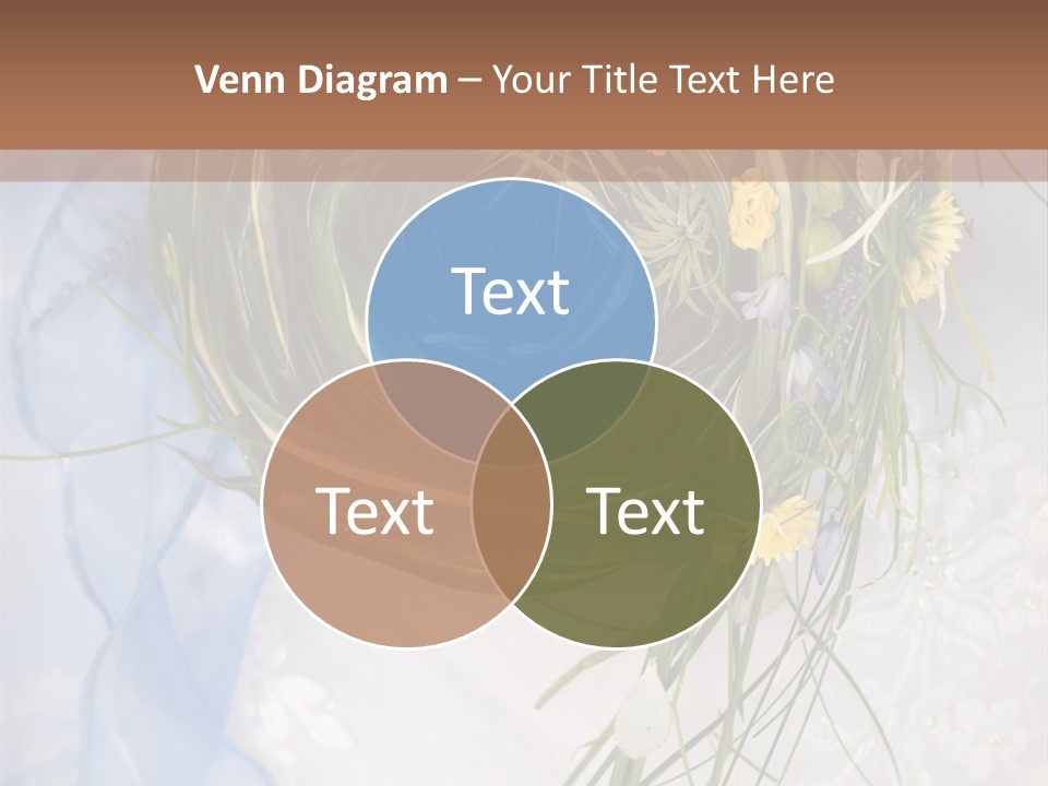 Orchid Yellow Closeup PowerPoint Template