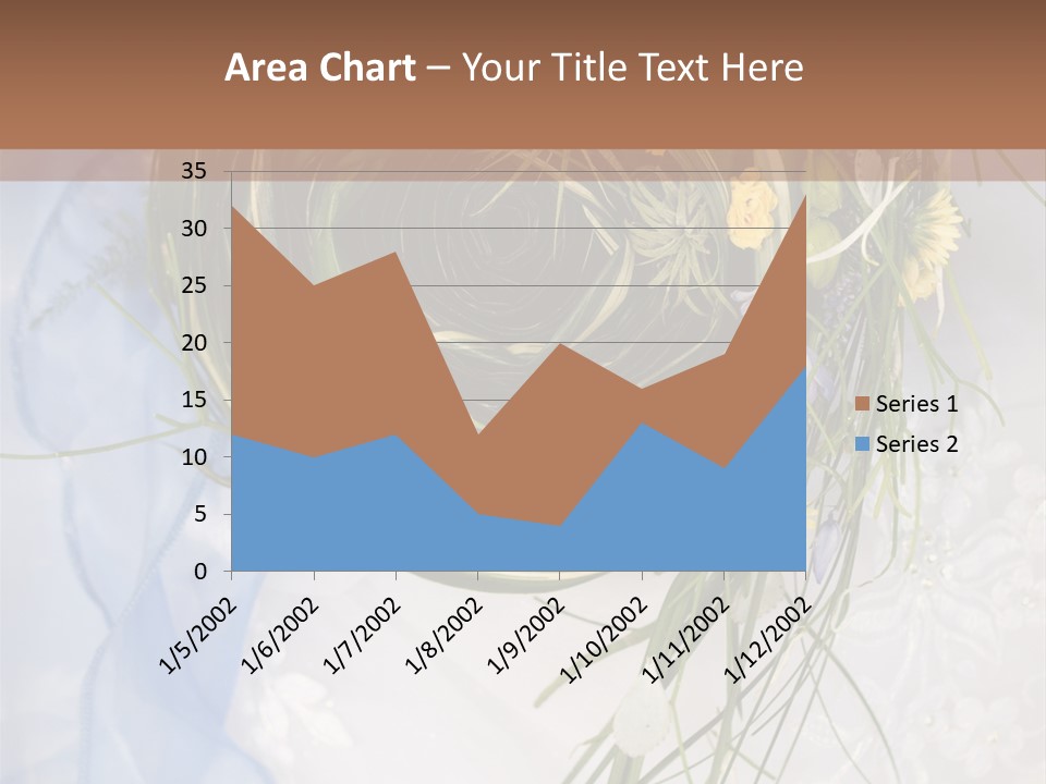 Orchid Yellow Closeup PowerPoint Template