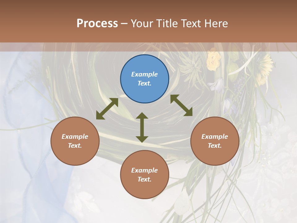 Orchid Yellow Closeup PowerPoint Template