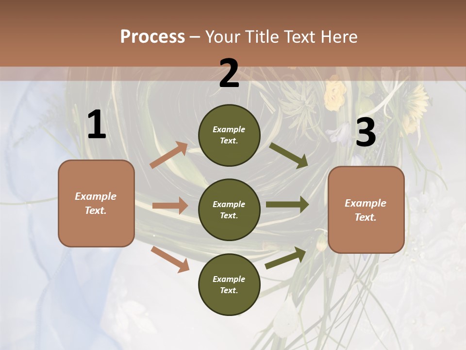 Orchid Yellow Closeup PowerPoint Template