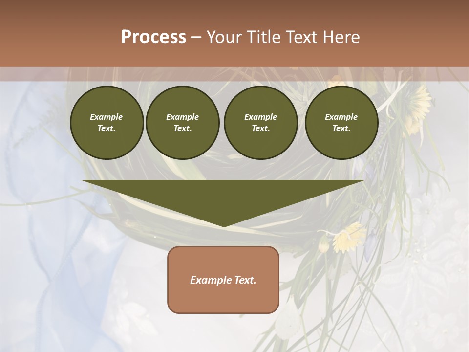 Orchid Yellow Closeup PowerPoint Template