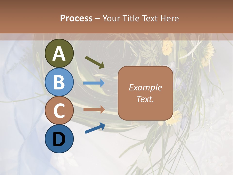 Orchid Yellow Closeup PowerPoint Template