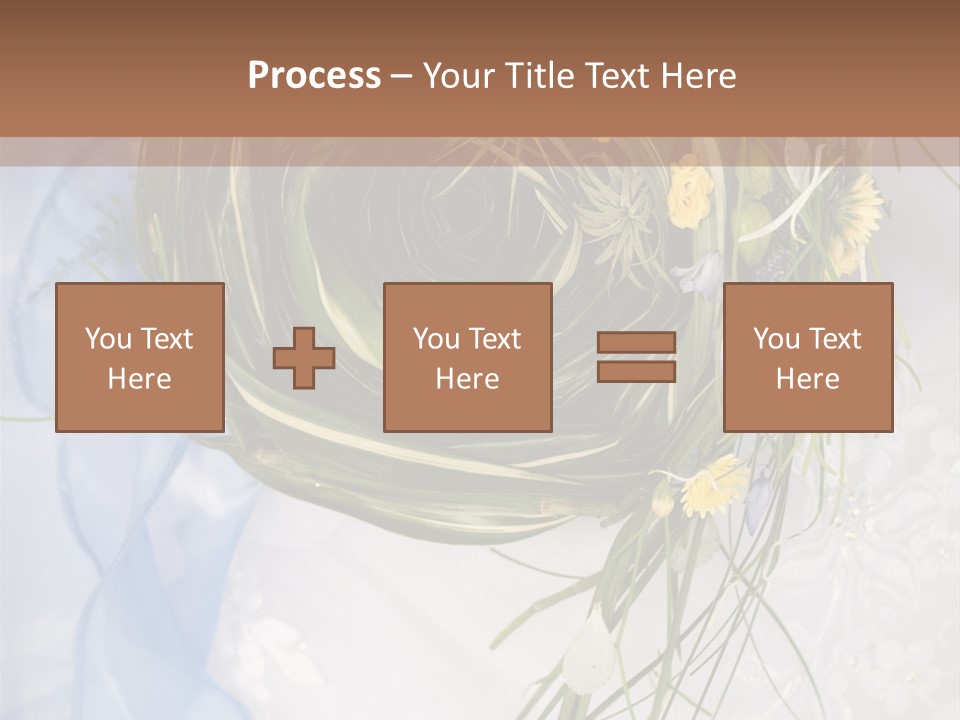 Orchid Yellow Closeup PowerPoint Template
