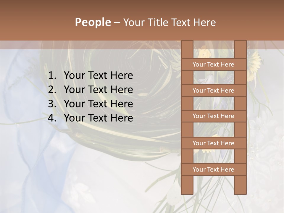 Orchid Yellow Closeup PowerPoint Template